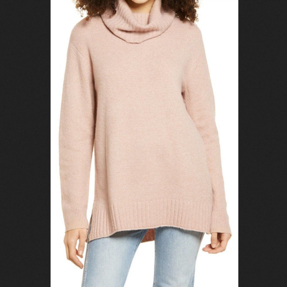 5/$25 Summer Sale!!! BP‎ Pink Cowl Neck Sweater Size Small